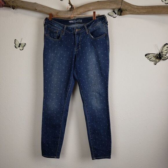 Old navy Rockstar distressed star patterned jeans - Picture 2 of 8